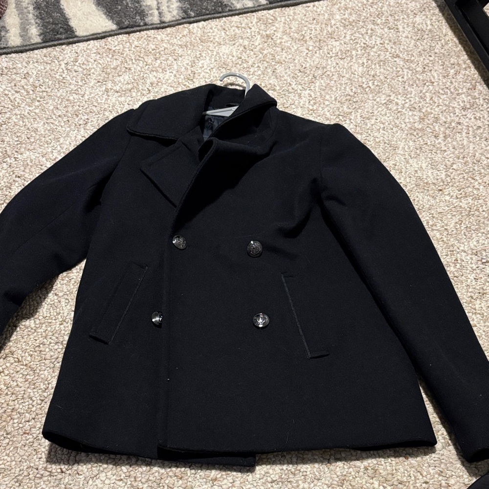 Women’s Black Peacoat